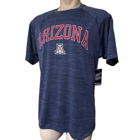 NEW Arizona Wildcats Colosseum  Blue Performance Shirt Men's L - Picture 5 of 9